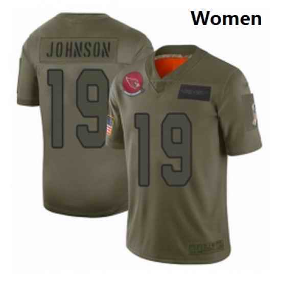 Womens Arizona Cardinals 19 KeeSean Johnson Limited Camo 2019 Salute to Service Football Jersey